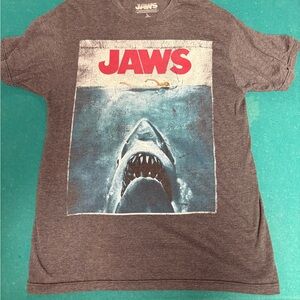 Jaws Graphic Short Sleeve Tee - Heather Gray